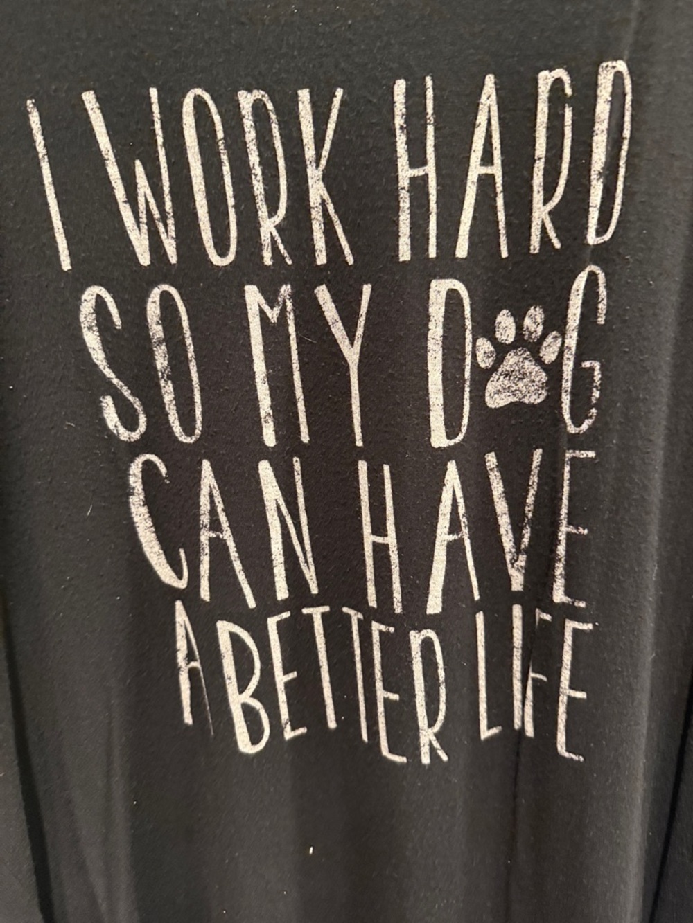 torrid Black Graphic Dog Tee with White Distressed Text